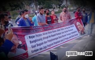 Demo Tuntut Kejati Riau Ungkap Skandal Korupsi Diduga Melibatkan Bupati dan Sekda Kampar