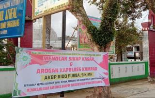 Dinilai Arogan, Warga Kampar Desak Kapolres di Copot