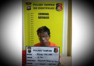 Pemuda Warga Panam Ini Curi HP Penjaga Warnet Dan Barang Majikan