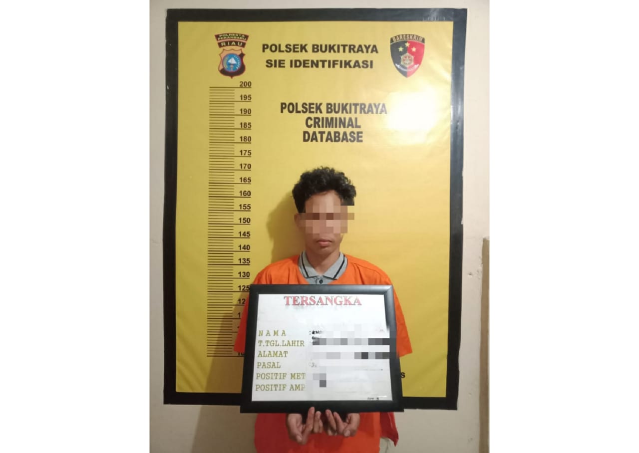 Polsek Bukitraya Jemput Pemuda Ini Usai Bobol Bengkel Pakai Kunci Duplikat