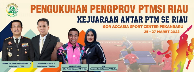 Pengprov PTMSI Riau Gelar Kejuaraan Tenis Meja