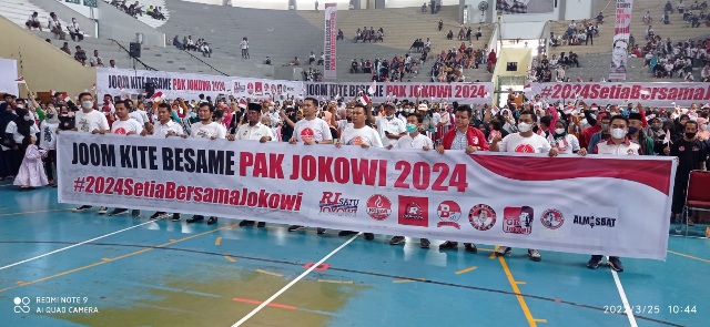8 Organ Relawan Riau Deklarasi Setia Bersama Jokowi 2024
