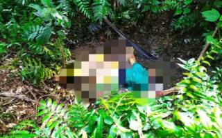 Mayat Wanita Setengah Bugil Membusuk di Kebun Sawit Desa Lubuk Sakat Kampar 