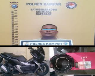 Simpan Sabu Dalam Helm, Pengedar Narkoba Asal Sumut Ditangkap Polres Kampar