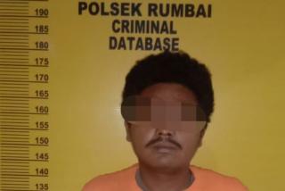 Polsek Rumbai Tangkap Maling Yang Bongkar Rumah Warga