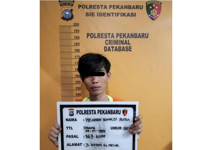 Bobol Rumah Warga, Pemuda 25 Tahun Asal Pekanbaru Mendekam di PenjaraÂ