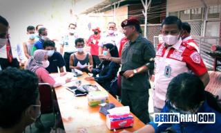 BIN dan Kemenkumham Riau Vaksinasi 1.308 Warga Binaan Lapas Kelas II A Pekanbaru