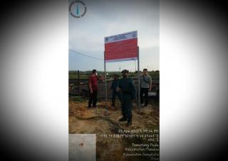 Tim KLHK Turun ke Lokasi, Plang Segel Masuk di Pabrik PT Sawit Inti Prima Perkasa Bengkalis