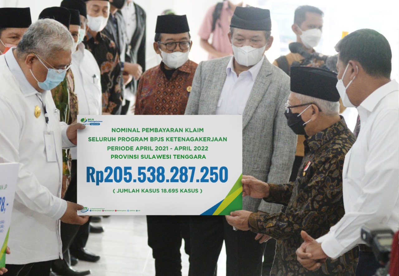 Wapres Serahkan Manfaat Program dan Beasiswa BPJS Ketenagakerjaan