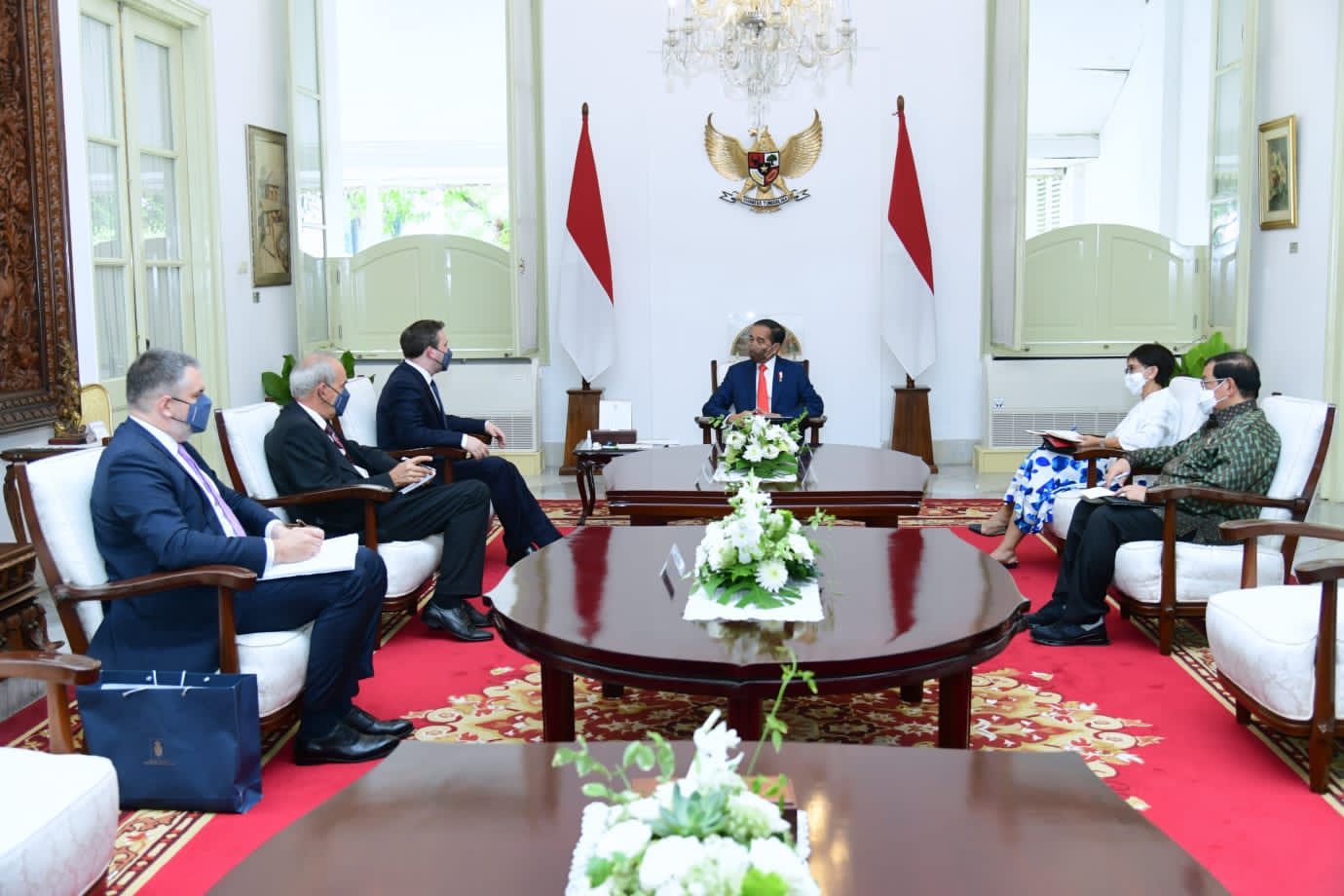 Bahas Kerjasama, Presiden Jokowi Terima Kunjungan Kehormatan Menlu Serbia