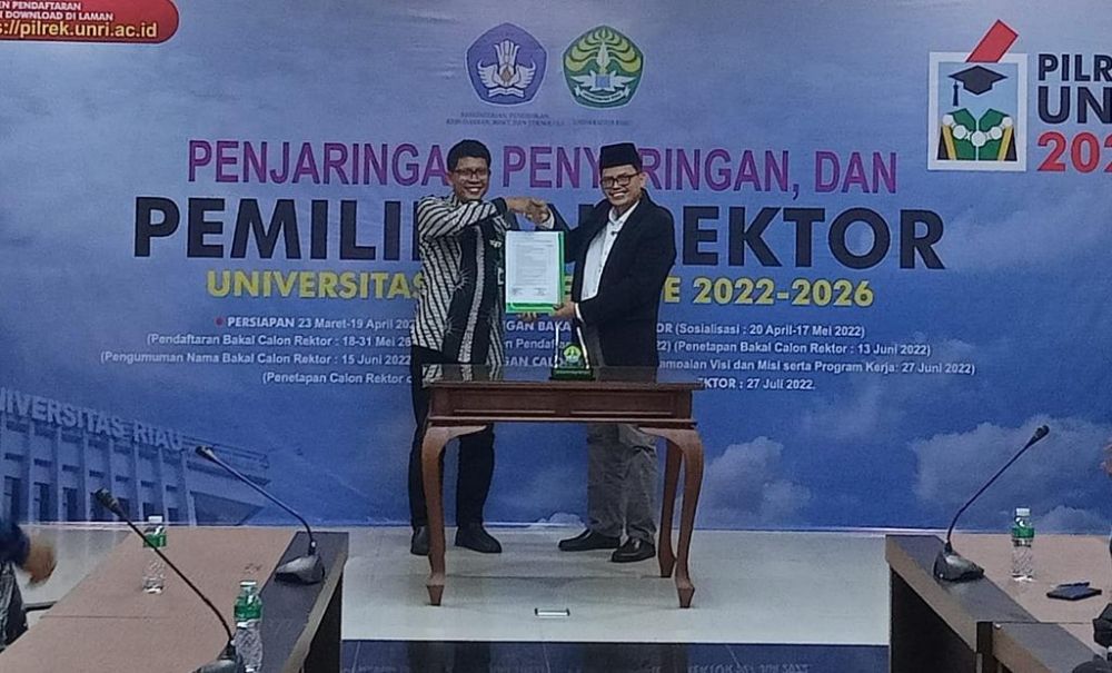 Sudah 4 Orang Bakal Calon Mendaftar Pemilihan Rektor Unri 2022-2026