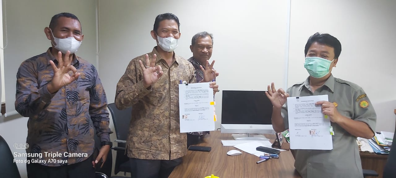 Disbun Bengkalis Teken Kerjasama dengan Kemenkeu RI