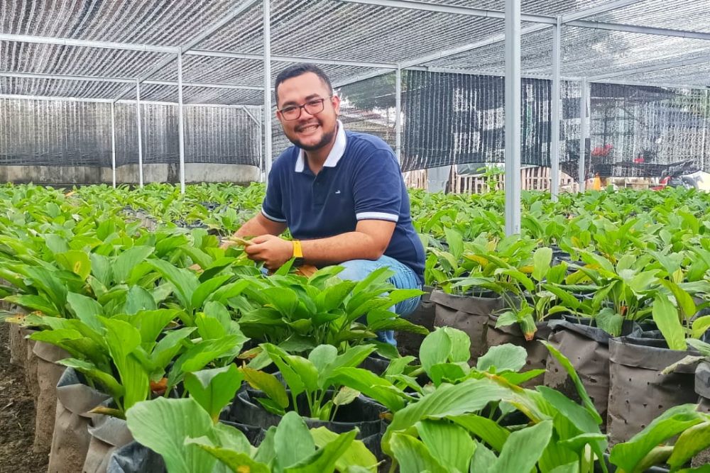 Paten! Pemuda di Pekanbaru Sukses Budidaya dan Jadi Importir Rimpang Kunyit Hitam