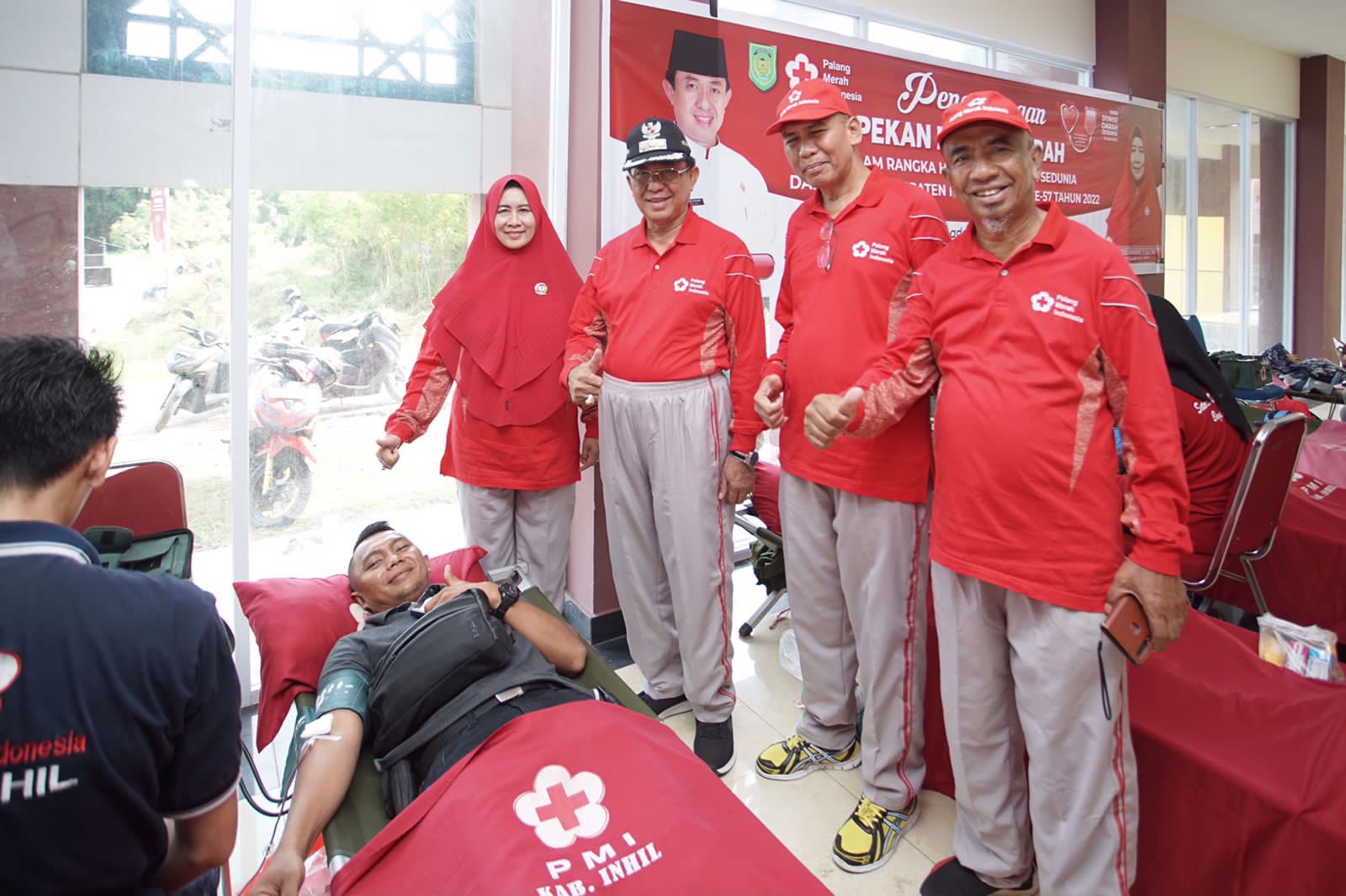 Milad Inhil ke-57, Bupati Canangkan Pekan Donor Darah