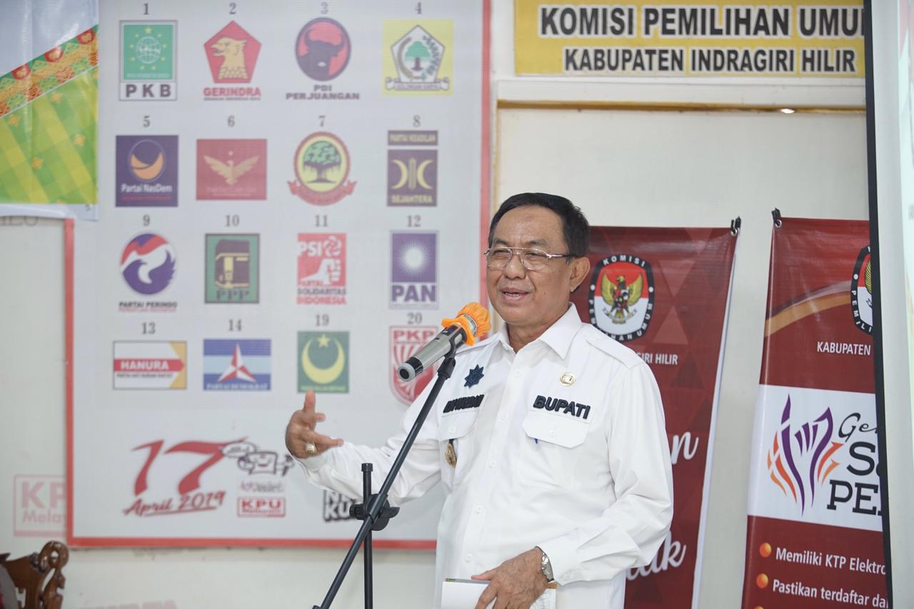 Bupati Wardan Siap Sukseskan Tahapan Pemilu 2024