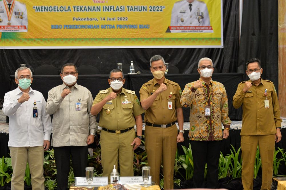 Kelola Inflasi 2022, Ini 5 Rekomendasi TPID Riau