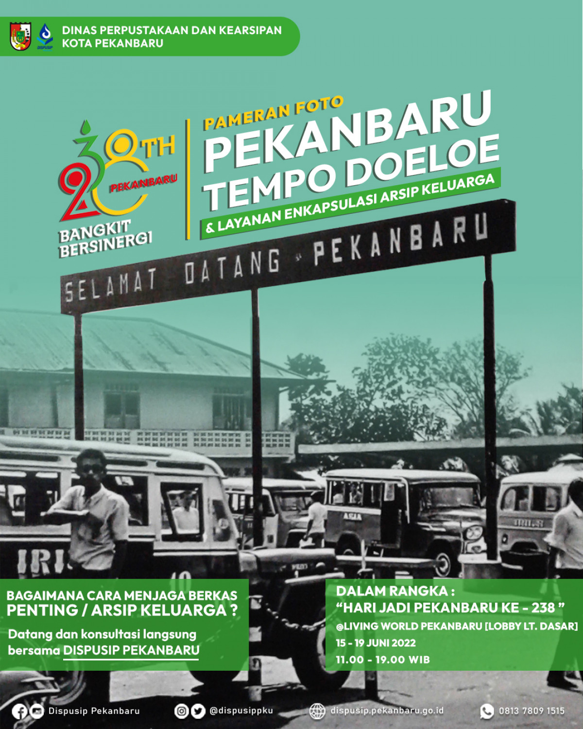 Dispusip Ajak Masyarakat Selami Sejarah Pekanbaru Lewat Pameran Foto