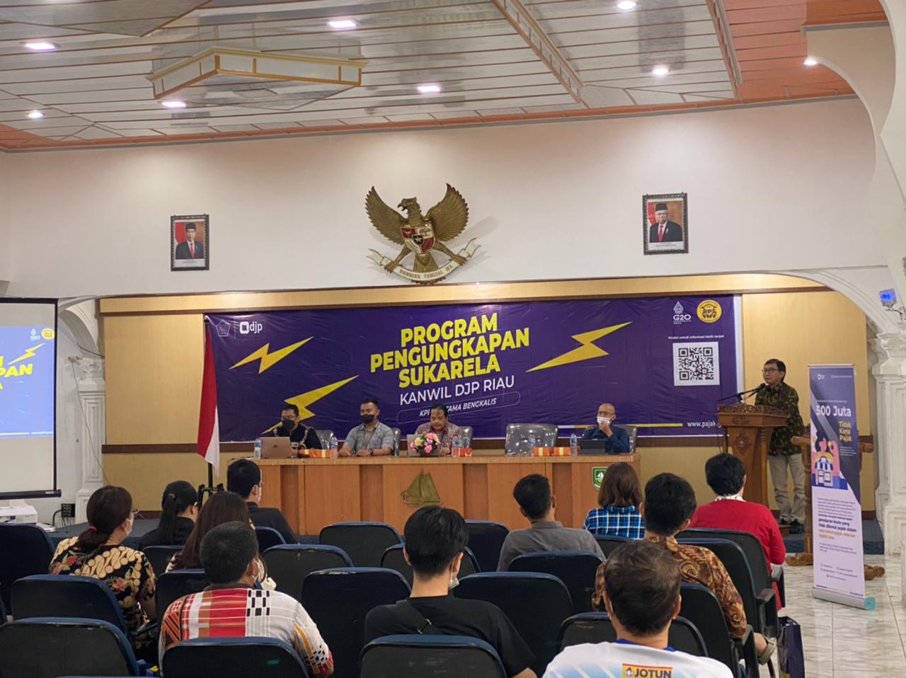 Kanwil DJP Riau Sosialisasikan Manfaat Program Pengungkapan Sukarela di Bengkalis