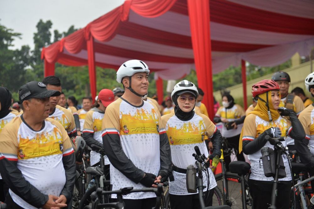 Polda Riau Gelar Fun Bike Bersama Wagubri