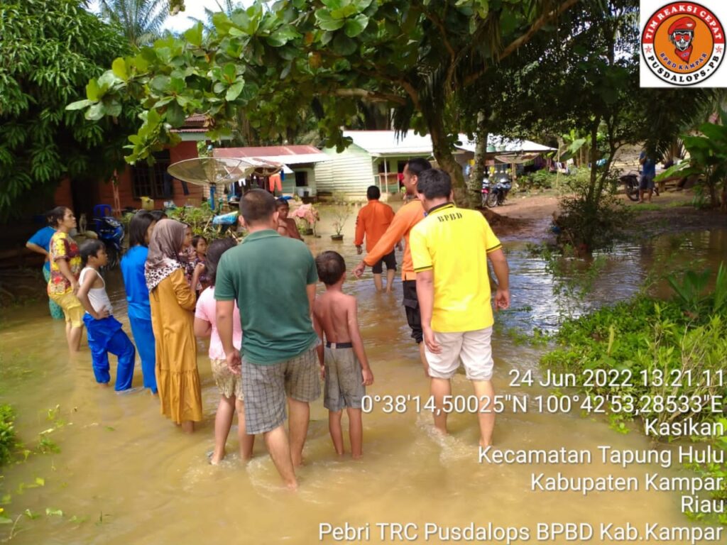 82 Rumah Warga Desa Kasikan Tapung Hulu Terendam Banjir