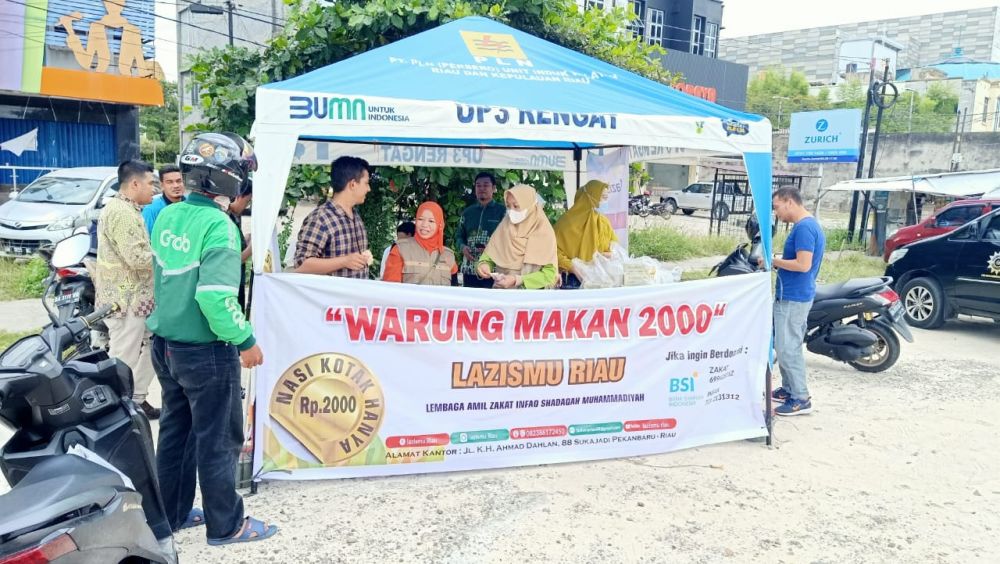 LAZISMu Riau Launching Warung Makan Duaribu
