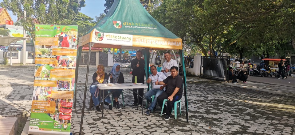 Disketapang Pekanbaru Gelar PPM di Car Free Day Perluas Pemasaran Pangan Segar KWT