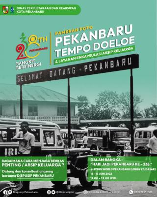 Dispusip Ajak Masyarakat Selami Sejarah Pekanbaru Lewat Pameran Foto
