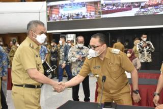 Pj Bupati Kampar Rakor dengan Para Menko dan Menteri di Kemendagri