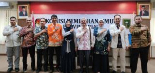 KPU Kampar Hadiri Rapat Konsolidasi Jelang Pemilu 2024