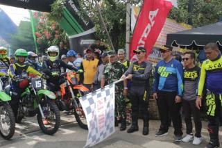 Wabup Rohul Indra Gunawan Lepas Peserta Bhayangkara Adventure Rohul II
