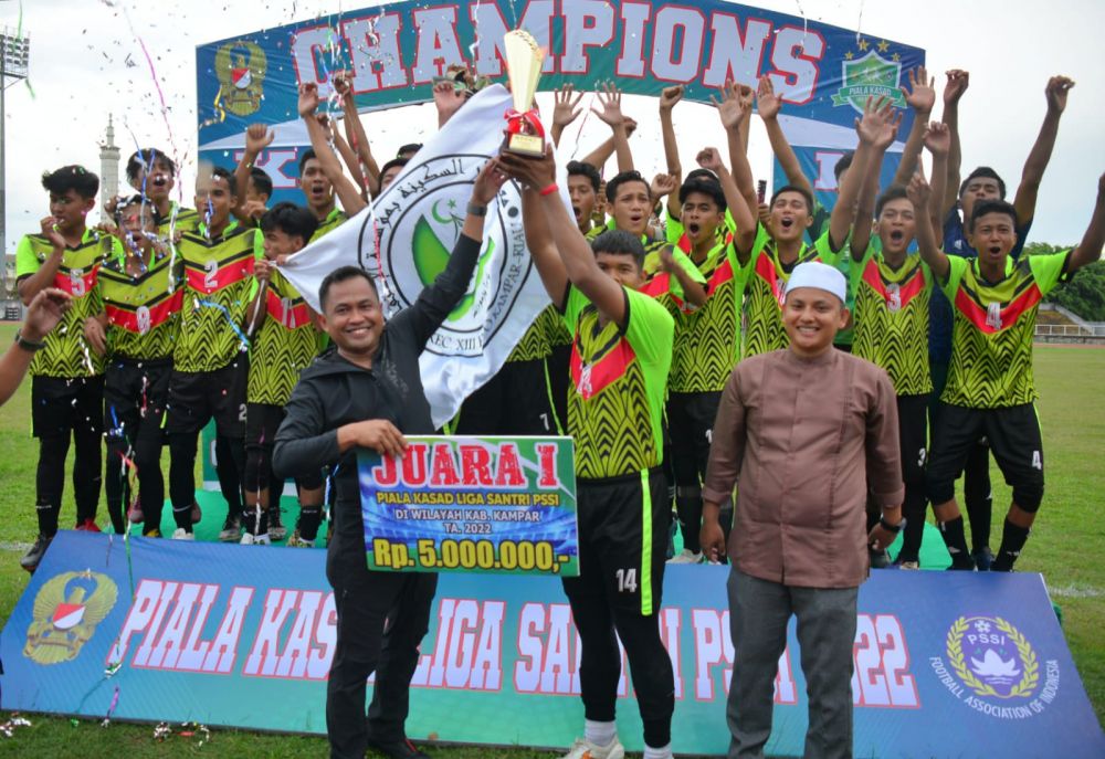 Selamat! PP Darussaqinah Batu Bersurat Juara Liga Santri Piala Kasad Wilayah Kodim 0313/KPR