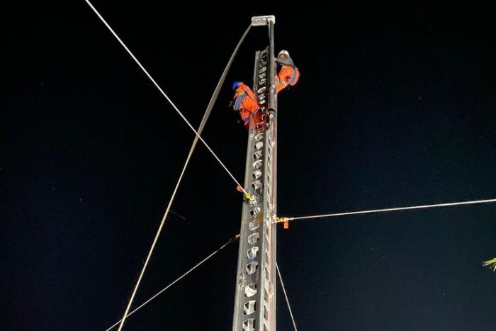 Besi Penyangga Dicuri, PLN Lakukan Perbaikan Tower SUTT 150 kV di Kubang