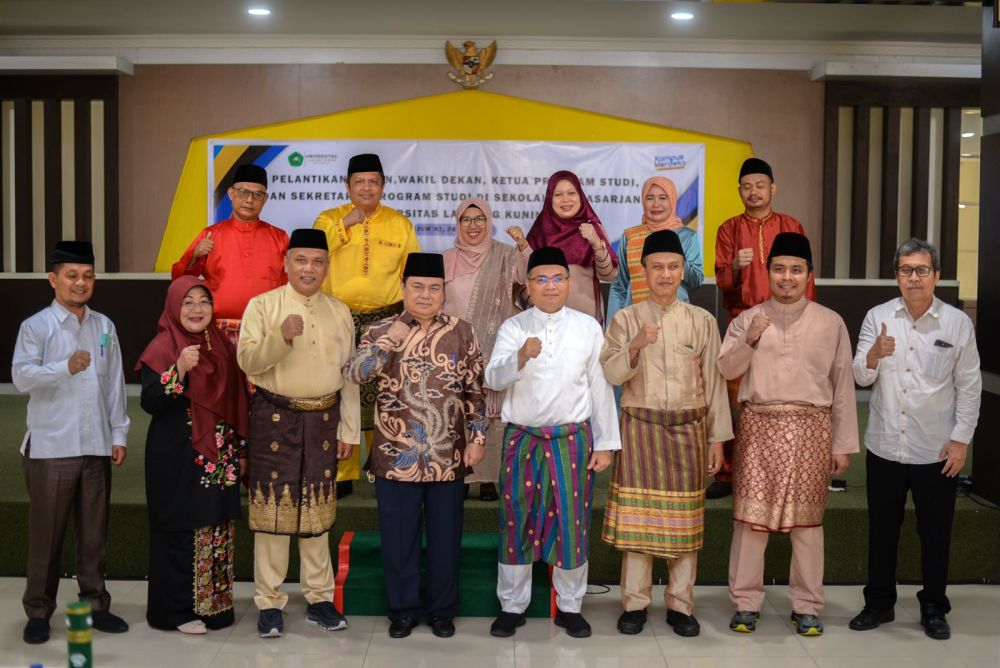 Resmi Dilantik, Ini Daftar Nama Pejabat Struktural Sekolah Pascasarjana UnilakÂ 