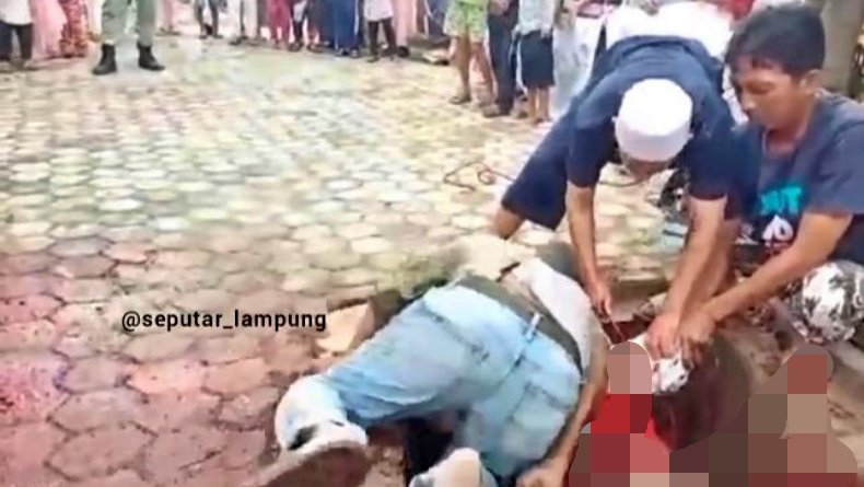 Lagi Bantu Sembelih Hewan Kurban, Suherman Tiba-tiba Meningggal Dunia
