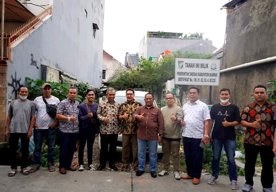 Tinjau Aset Kampar di Jakarta, Kamsol: InsyaAllah akan Dibangun Mess