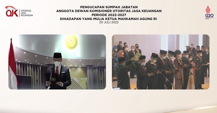 Resmi! Dewan Komisioner OJK 2022-2027 Dilantik