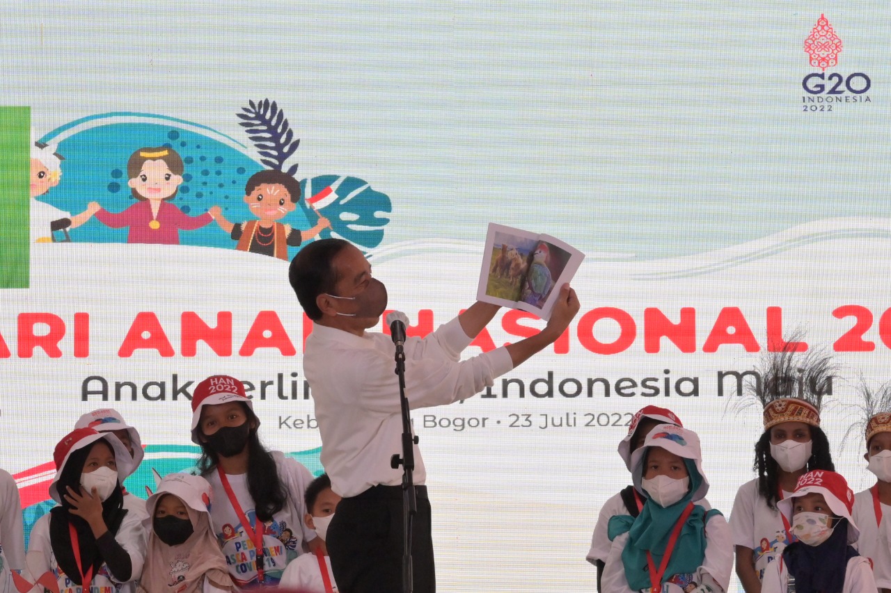 Peringatan Hari Anak Nasional, Jokowi: Rajin Belajar dan Jaga Kesehatan