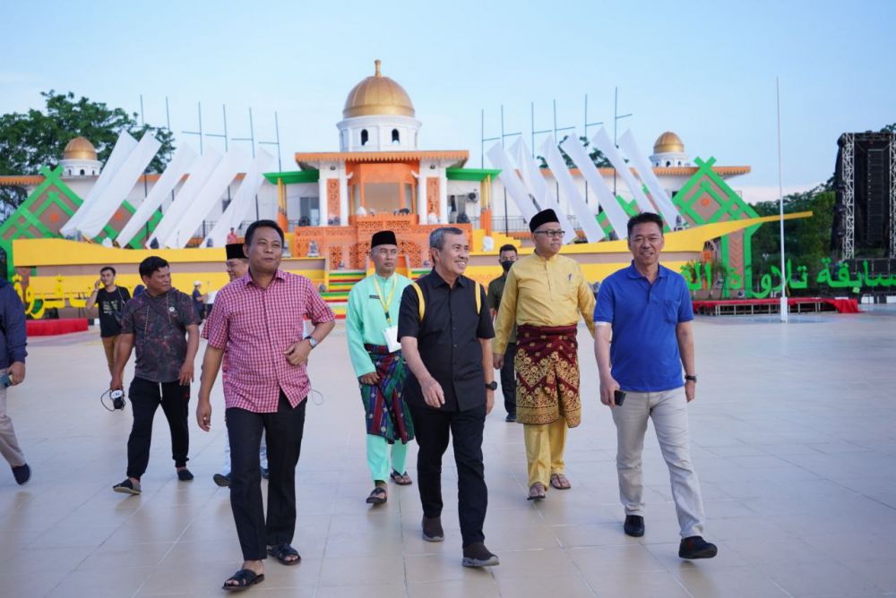 Gubri Syamsuar Tinjau Persiapan Pelaksanaan MTQ XL Riau di Rohil