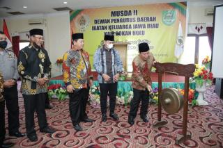 Buka MUSDA II IKJR Rohul, Sukiman: Beraneka Ragam Suku Kekuatan Membangun Rohul