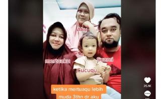 Nikahi Pria Muda, Menantu Perempuan Ini Lebih Tua 3 Tahun dari Mertua