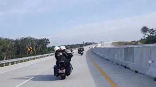 Heboh Rombongan Moge Lewat Tol Pekanbaru-Bangkinang Ini Penjelasan Polda Riau