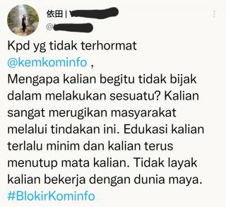 Netizen Ramai-Ramai Kecam Kominfo