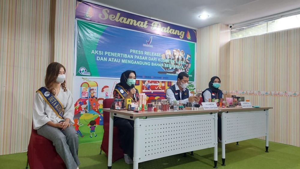 BPOM Pekanbaru Musnahkan 5.270 Pcs Produk Kosmetik Ilegal