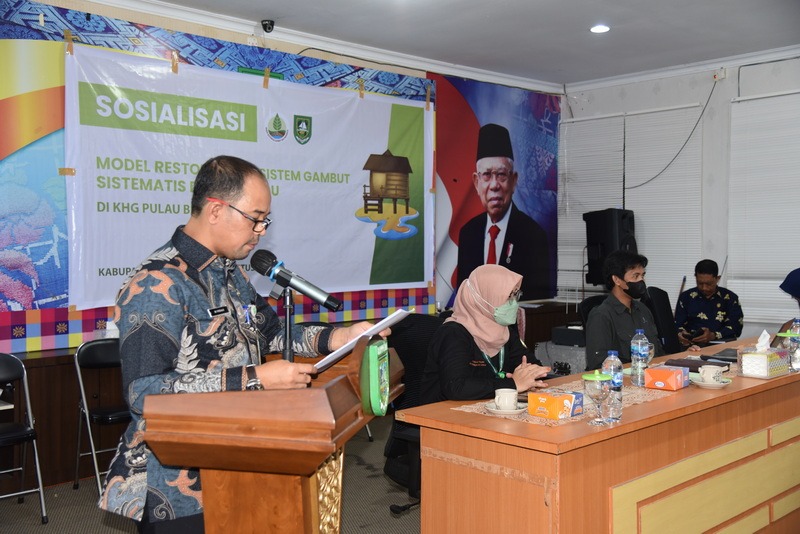 BRGM Tetapkan Bengkalis Sebagai Model Restorasi Gambut Sitematis dan Terpadu