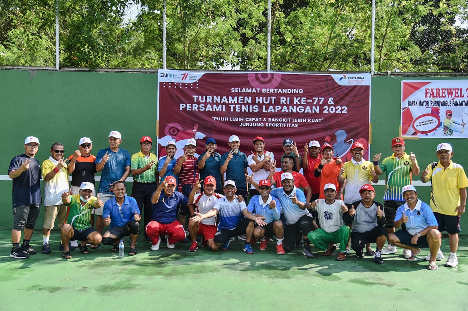 Wali Kota Buka Turnamen Persami Tenis Lapangan 2022