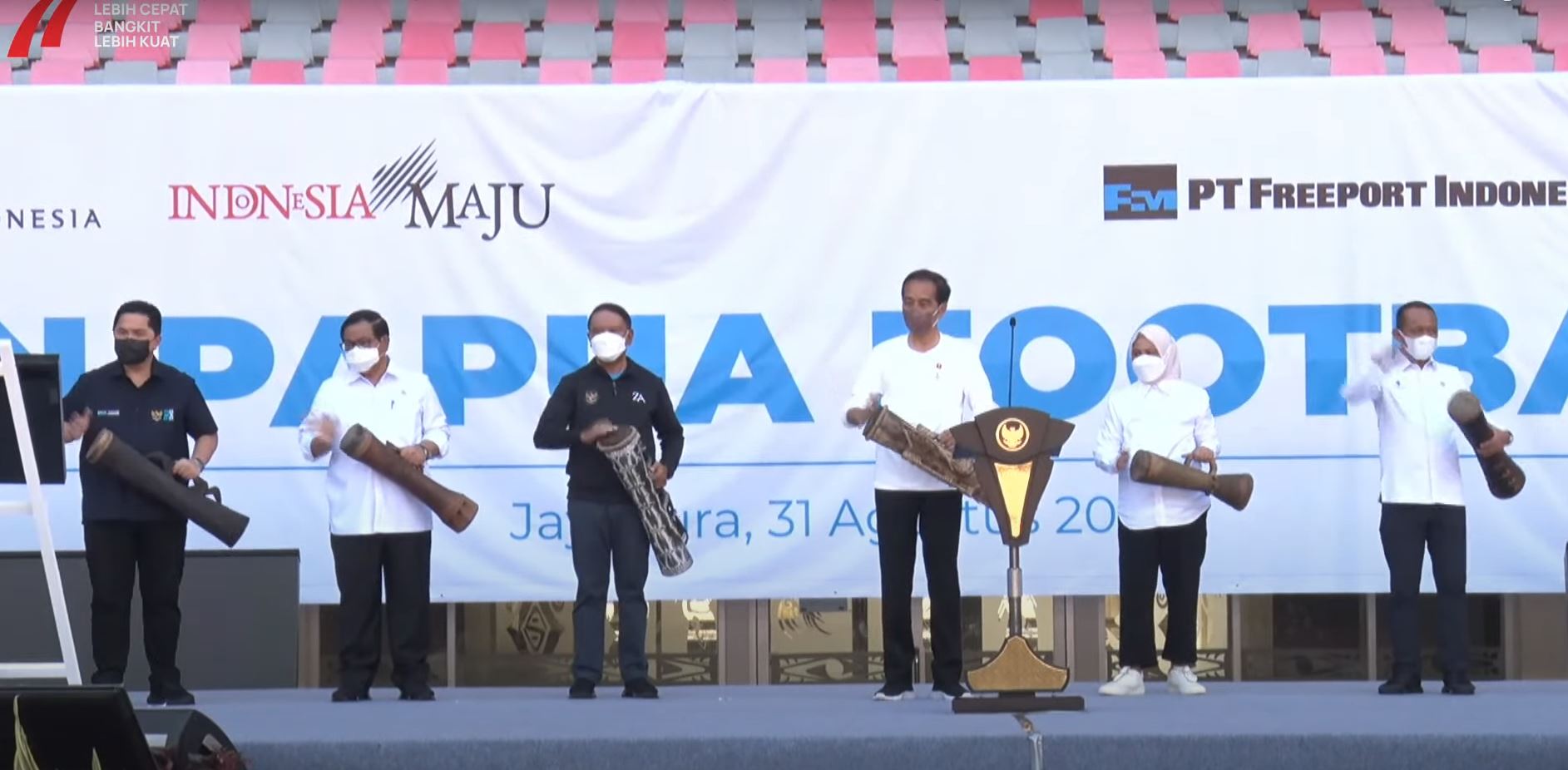 Presiden Jokowi Resmikan Papua Football Academy di Stadion Lukas Enembe