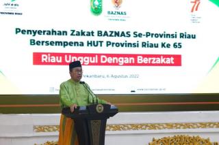 Sambut HUT Riau ke-65, Baznas Gelar Bakti Sosial