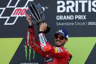 Bagnaia Raih Podium Utama MotoGP Inggris 2022