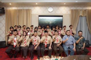 Bupati Wardan Lepas Kontingen Inhil untuk Jamnas ke-XI di Cibubur