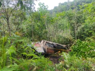 Truk Tangki CPO Masuk Jurang dan Terbakar, Sopir Selamat